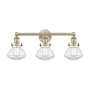 Innovations Lighting Olean 3 Light 25" Wide Vanity Light Antique Brass / Clear