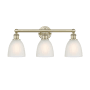 Innovations Lighting Castile 3 Light 24" Wide Vanity Light Antique Brass / White