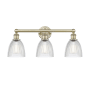 Innovations Lighting Castile 3 Light 24" Wide Vanity Light Antique Brass / Clear