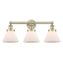 Innovations Lighting Cone 3 Light 26" Wide Vanity Light Antique Brass / Matte White