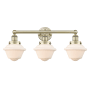 Innovations Lighting Oxford 3 Light 25" Wide Vanity Light Antique Brass / Matte White