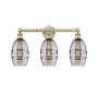 Innovations Lighting Vaz 3 Light 24" Wide Vanity Light Antique Brass / Light Smoke