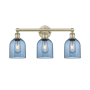 Innovations Lighting Bella 3 Light 24" Wide Vanity Light Antique Brass / Princess Blue