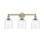 Innovations Lighting Bella 3 Light 24" Wide Vanity Light Antique Brass / Clear