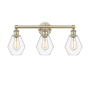 Innovations Lighting Cindyrella 3 Light 24" Wide Vanity Light Antique Brass / Clear