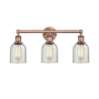 Innovations Lighting Caledonia 3 Light 23" Wide Vanity Light Antique Copper / Mica