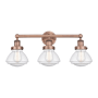 Innovations Lighting Olean 3 Light 25" Wide Vanity Light Antique Copper / Seedy
