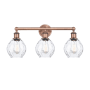 Innovations Lighting Waverly 3 Light 24" Wide Vanity Light Antique Copper / Clear