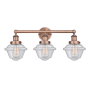 Innovations Lighting Oxford 3 Light 25" Wide Vanity Light Antique Copper / Seedy