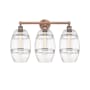 Innovations Lighting Vaz 3 Light 26" Wide Vanity Light Antique Copper / Clear