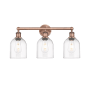 Innovations Lighting Bella 3 Light 24" Wide Vanity Light Antique Copper / Clear
