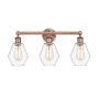 Innovations Lighting Cindyrella 3 Light 24" Wide Vanity Light Antique Copper / Clear