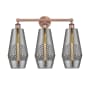Innovations Lighting Windham 3 Light 25" Wide Vanity Light Antique Copper / Smoked