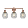 Innovations Lighting Eaton 3 Light 24" Wide Vanity Light Antique Copper / Clear