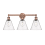 Innovations Lighting Berkshire 3 Light 26" Wide Vanity Light Antique Copper / Seedy