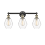 Innovations Lighting Cindyrella 3 Light 24" Wide Vanity Light Black Antique Brass / Clear
