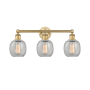 Innovations Lighting Belfast 3 Light 24" Wide Vanity Light Brushed Brass / Clear Crackle
