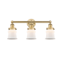 Innovations Lighting Canton 3 Light 24" Wide Vanity Light Brushed Brass / Matte White