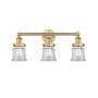 Innovations Lighting Canton 3 Light 24" Wide Vanity Light Brushed Brass / Clear