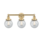 Innovations Lighting Beacon 3 Light 25" Wide Vanity Light Brushed Brass / Seedy / Multi-Colored