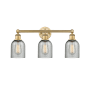 Innovations Lighting Caledonia 3 Light 23" Wide Vanity Light Brushed Brass / Charcoal