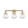 Innovations Lighting Olean 3 Light 25" Wide Vanity Light Brushed Brass / Clear