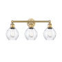 Innovations Lighting Waverly 3 Light 24" Wide Vanity Light Brushed Brass / Clear