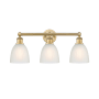 Innovations Lighting Castile 3 Light 24" Wide Vanity Light Brushed Brass / White