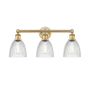 Innovations Lighting Castile 3 Light 24" Wide Vanity Light Brushed Brass / Clear