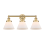 Innovations Lighting Cone 3 Light 26" Wide Vanity Light Brushed Brass / Matte White