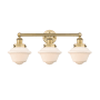 Innovations Lighting Oxford 3 Light 25" Wide Vanity Light Brushed Brass / Matte White
