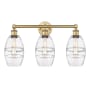 Innovations Lighting Vaz 3 Light 24" Wide Vanity Light Brushed Brass / Clear