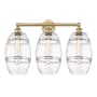 Innovations Lighting Vaz 3 Light 26" Wide Vanity Light Brushed Brass / Clear