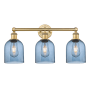 Innovations Lighting Bella 3 Light 24" Wide Vanity Light Brushed Brass / Princess Blue
