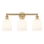 Innovations Lighting Bella 3 Light 24" Wide Vanity Light Brushed Brass / Glossy White