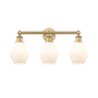 Innovations Lighting Cindyrella 3 Light 24" Wide Vanity Light Brushed Brass / Cased Matte White