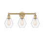Innovations Lighting Cindyrella 3 Light 24" Wide Vanity Light Brushed Brass / Clear
