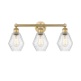 Innovations Lighting Cindyrella 3 Light 24" Wide Vanity Light Brushed Brass / Seedy