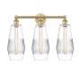 Innovations Lighting Windham 3 Light 25" Wide Vanity Light Brushed Brass / Clear