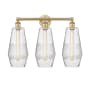 Innovations Lighting Windham 3 Light 25" Wide Vanity Light Brushed Brass / Seedy