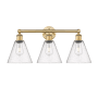 Innovations Lighting Berkshire 3 Light 26" Wide Vanity Light Brushed Brass / Seedy