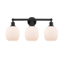 Innovations Lighting Belfast 3 Light 24" Wide Vanity Light Matte Black / Matte White