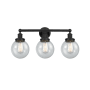Innovations Lighting Beacon 3 Light 25" Wide Vanity Light Matte Black / Seedy