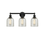Innovations Lighting Caledonia 3 Light 23" Wide Vanity Light Matte Black / Mica