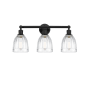 Innovations Lighting Brookfield 3 Light 24" Wide Vanity Light Matte Black / Clear