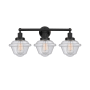 Innovations Lighting Oxford 3 Light 25" Wide Vanity Light Matte Black / Seedy