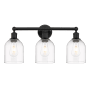Innovations Lighting Bella 3 Light 24" Wide Vanity Light Matte Black / Clear