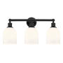 Innovations Lighting Bella 3 Light 24" Wide Vanity Light Matte Black / Glossy White