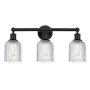 Innovations Lighting Bridal Veil 3 Light 23" Wide Vanity Light Matte Black