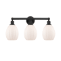Innovations Lighting Eaton 3 Light 24" Wide Vanity Light Matte Black / Matte White
